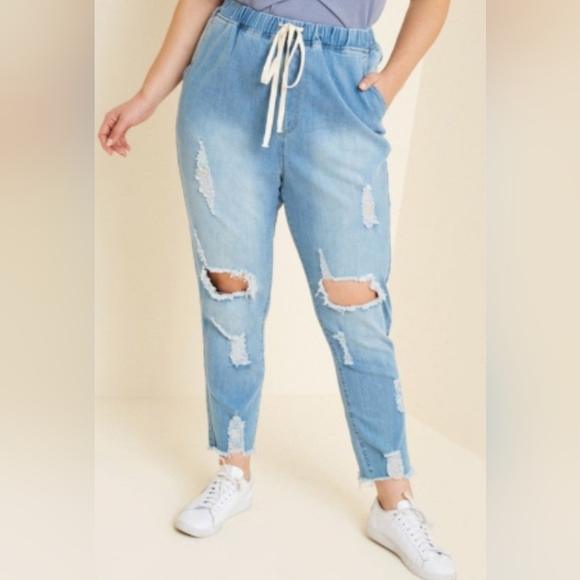 Hayden Denim - NWOT Size L Hayden Brand Distressed Joggers